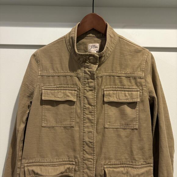 J Crew Jacket Womens Small Utility Safari AQ294 FA20 Button Pockets Workwear - Picture 3 of 14